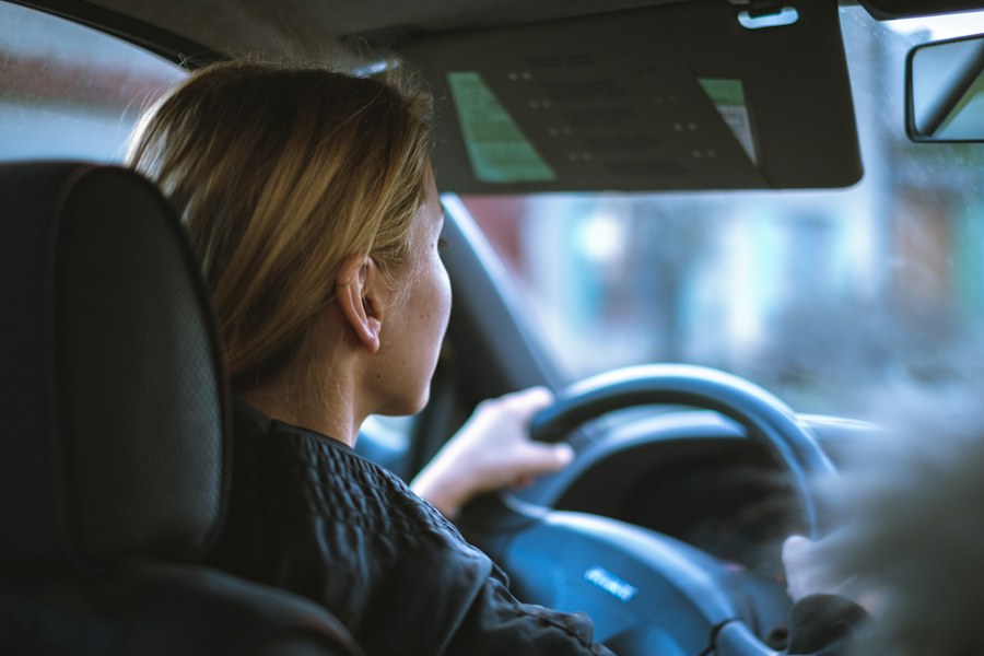 Learner getting comfortable behind the wheel