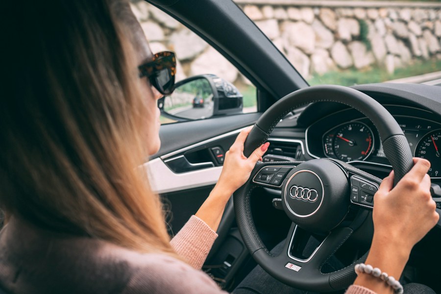 Driver building confidence on the road